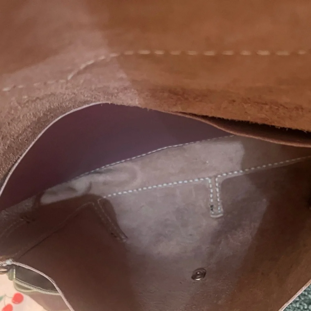 Unique Owl Design leather messenger Bag - Purple/pink